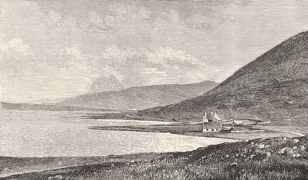 SCOTLAND. Altnacealgach, Sutherlandshire c1886 old antique print picture